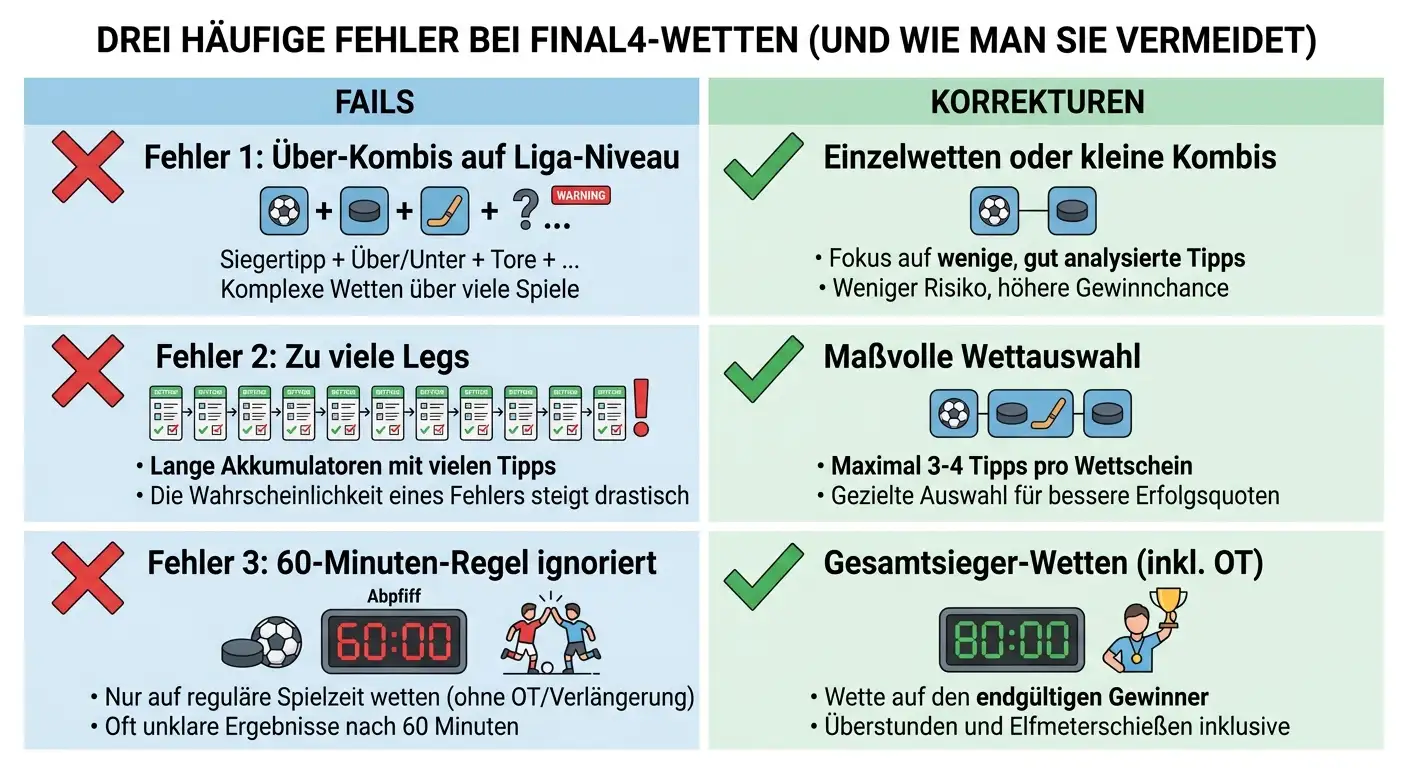 EHF Final4 Kombiwetten Fehler vermeiden: Typische Fehler bei K.O.-Handball-Kombis und wie man sie umgeht
