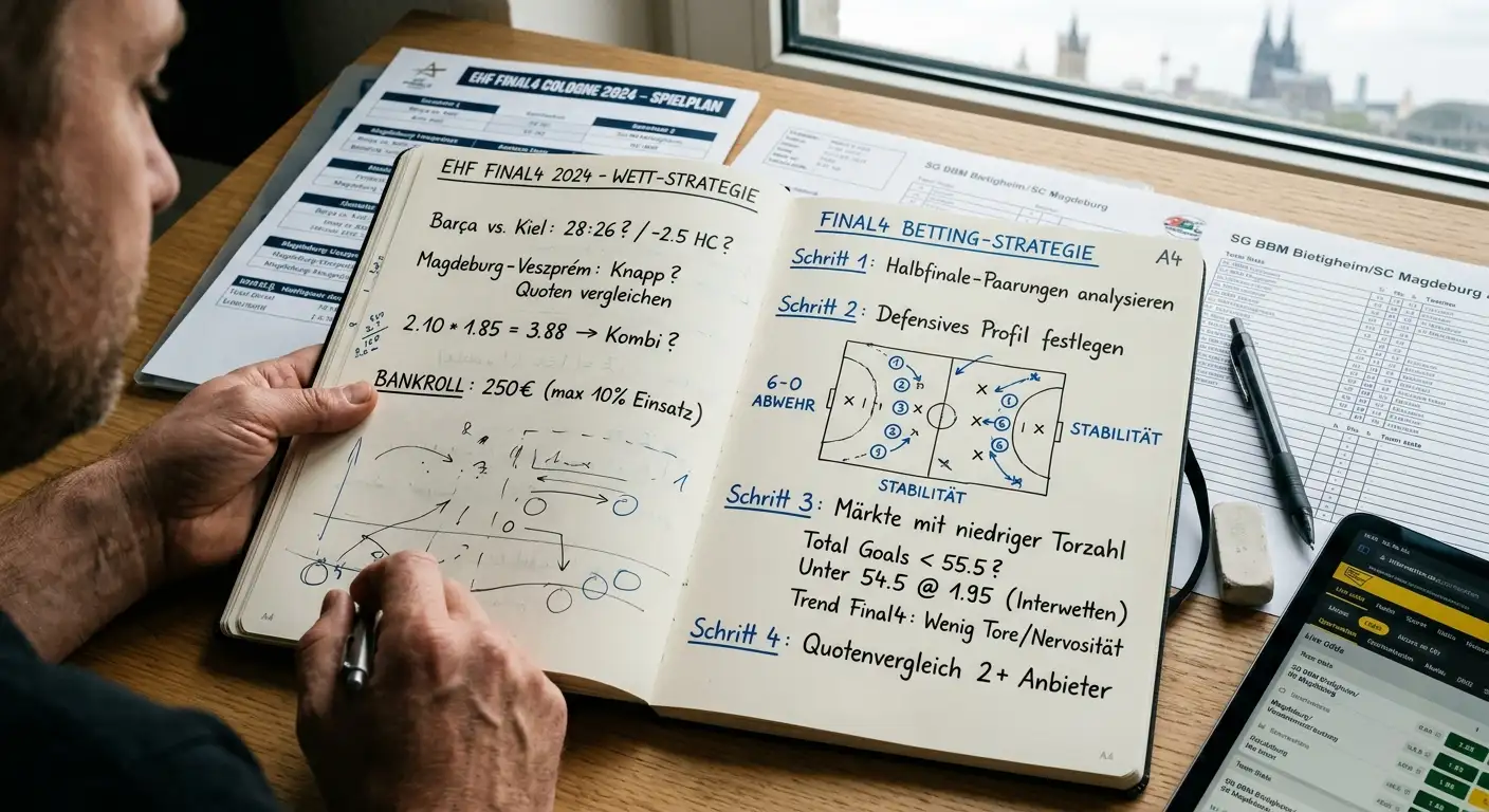 EHF Final4 Kombi Aufbau Schritt für Schritt: Handball Champions League K.O.-Kombiwette strategisch planen