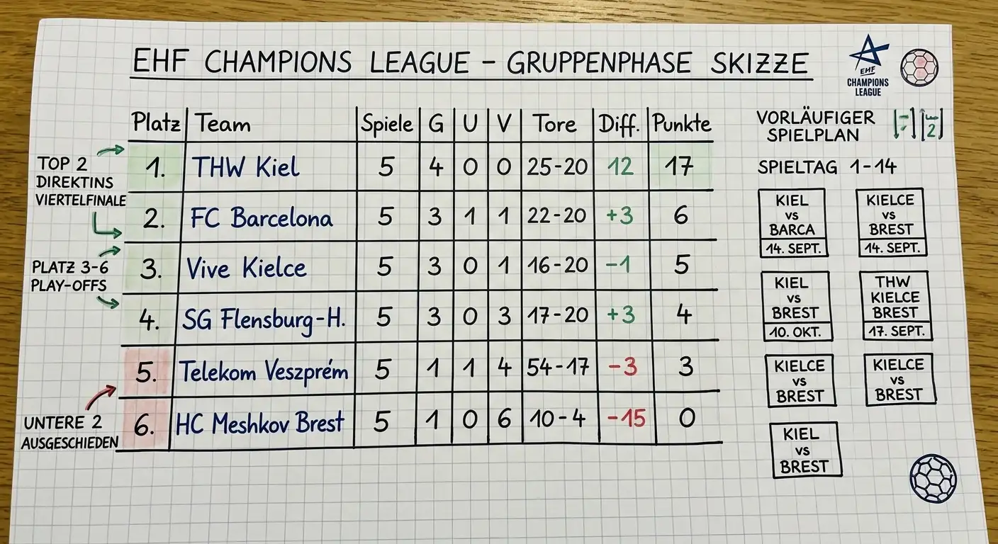 Gruppenphase der EHF Champions League als Kombinationswetten-Markt — Tipps für die Wettauswahl