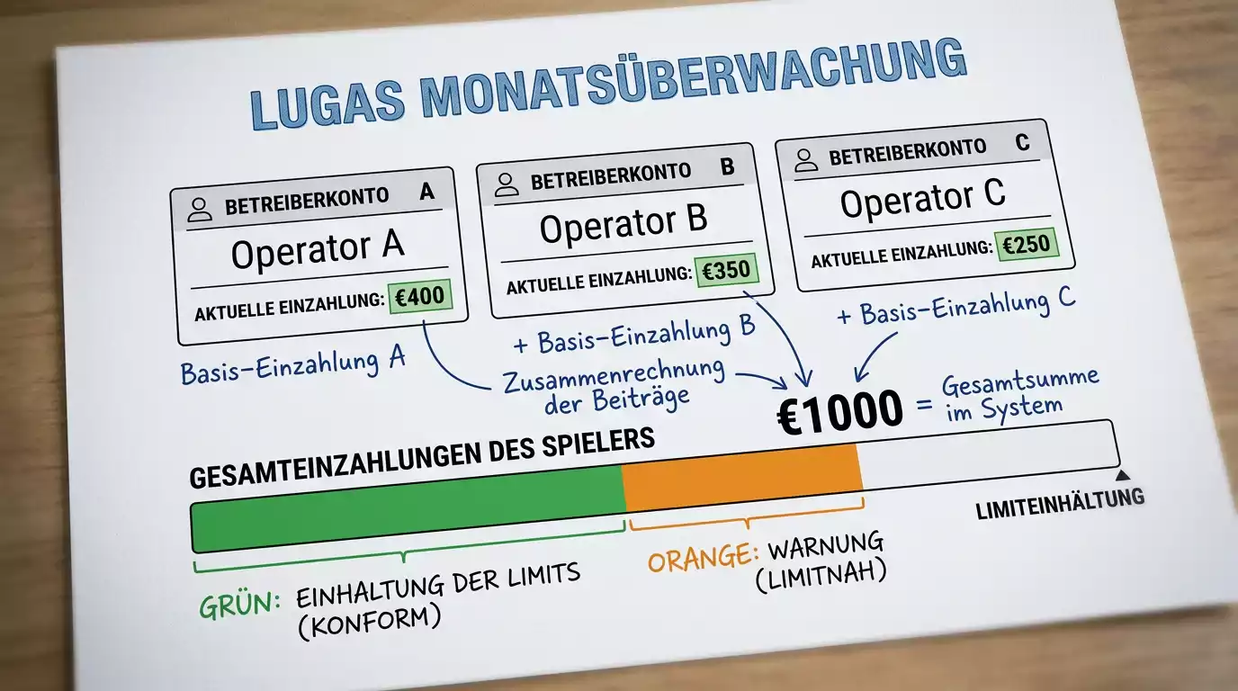 LUGAS System Handball Kombiwetten: €1.000 Monatseinzahlungslimit über alle GGL-lizenzierten Anbieter hinweg