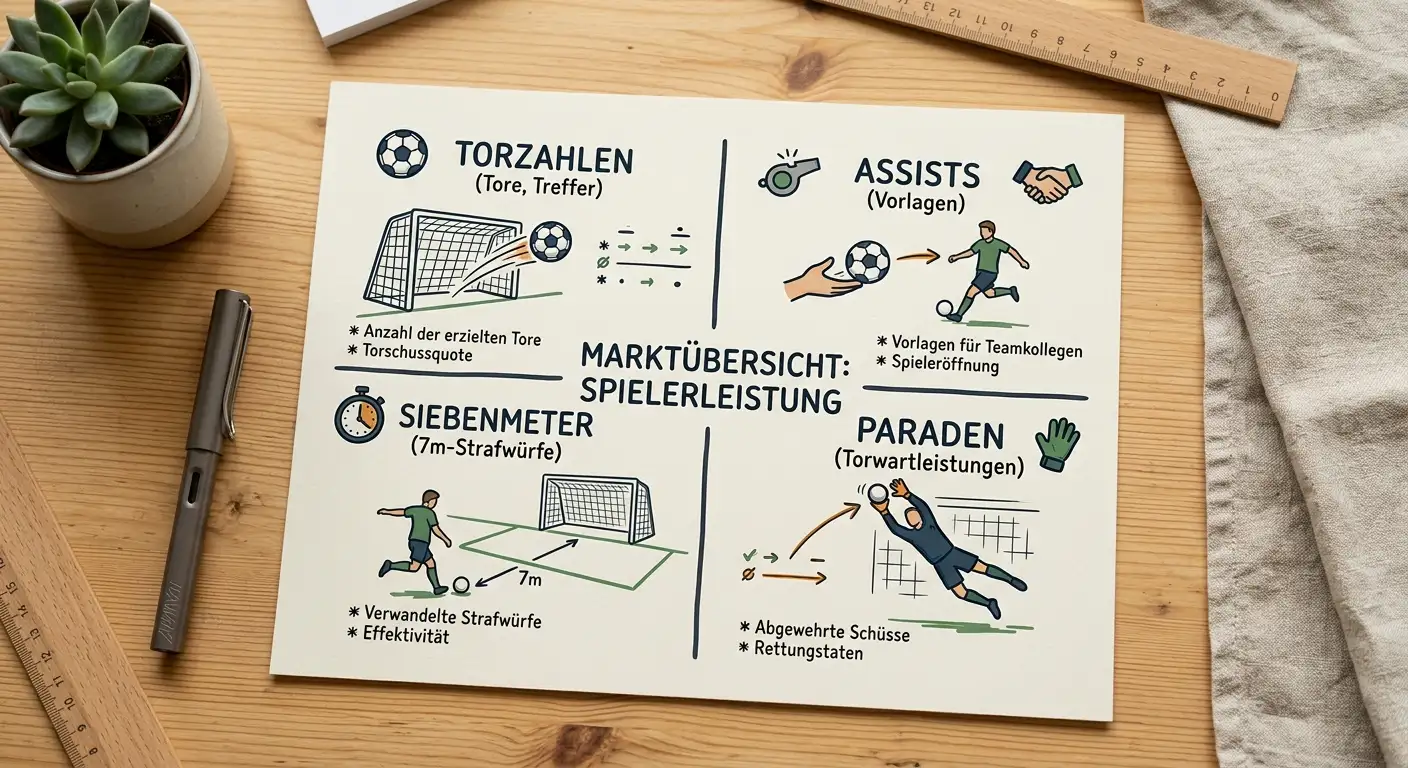 Handball Player Props Typen Torzahlen Assists Siebenmeter Halbzeit Wetten Übersicht
