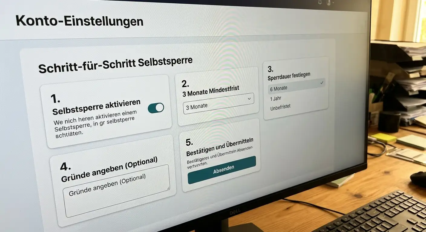 OASIS Selbstsperre Anmeldung Schritte Sportwetten Spielerschutz Buchmacher